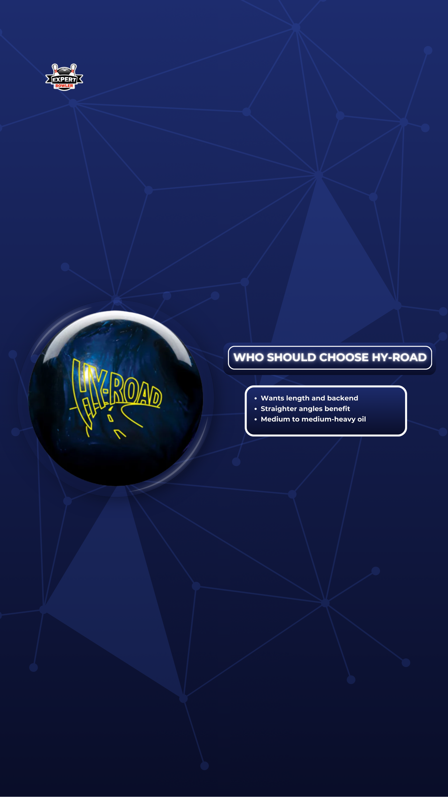 Target audience for the Storm Hy-Road, highlighting its benefit for straighter angles and medium to medium-heavy oil conditions.