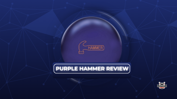 Hammer Purple Pearl Urethane bowling ball used for smooth transition control