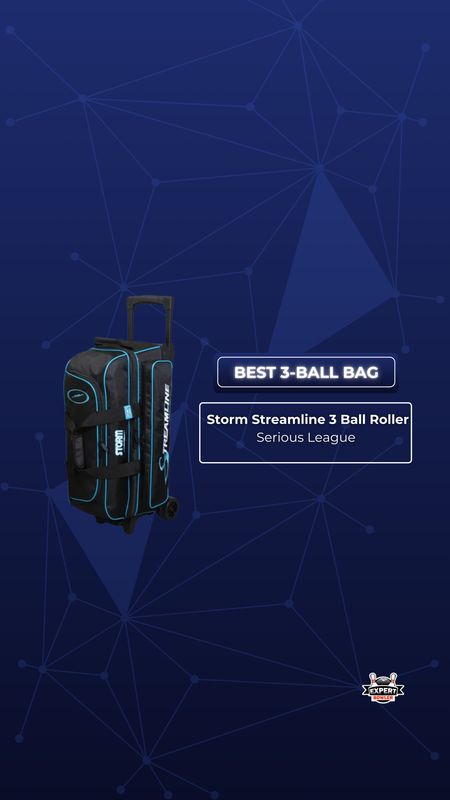 Storm Streamline 3 Ball Roller bowling bag best 3-ball bag graphic