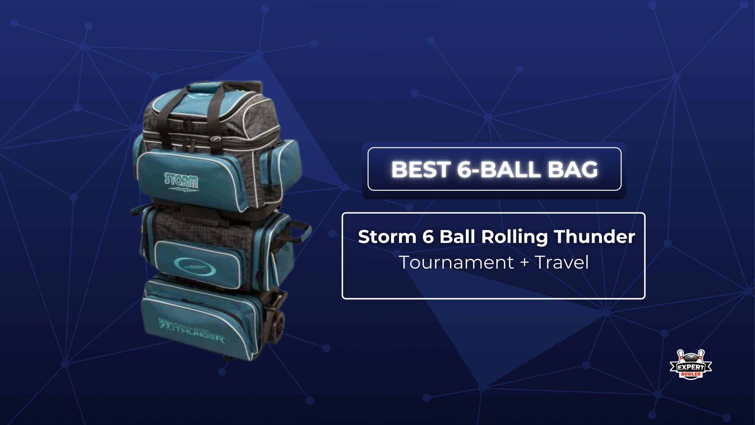 Storm 6 Ball Rolling Thunder bowling bag