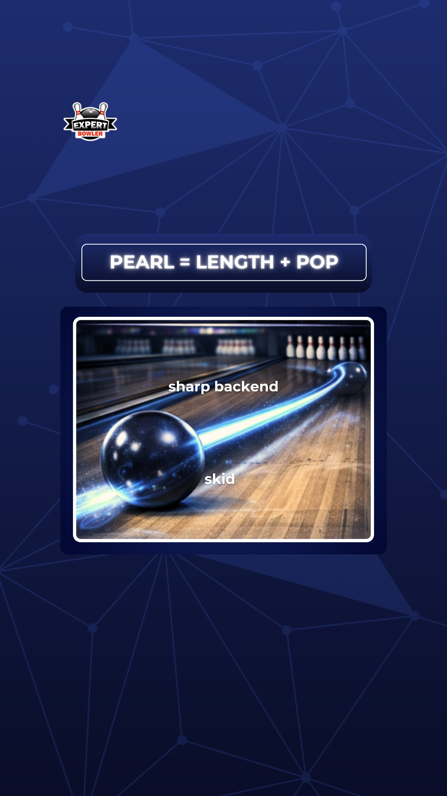 Pearl coverstock motion showing skid and sharp backend