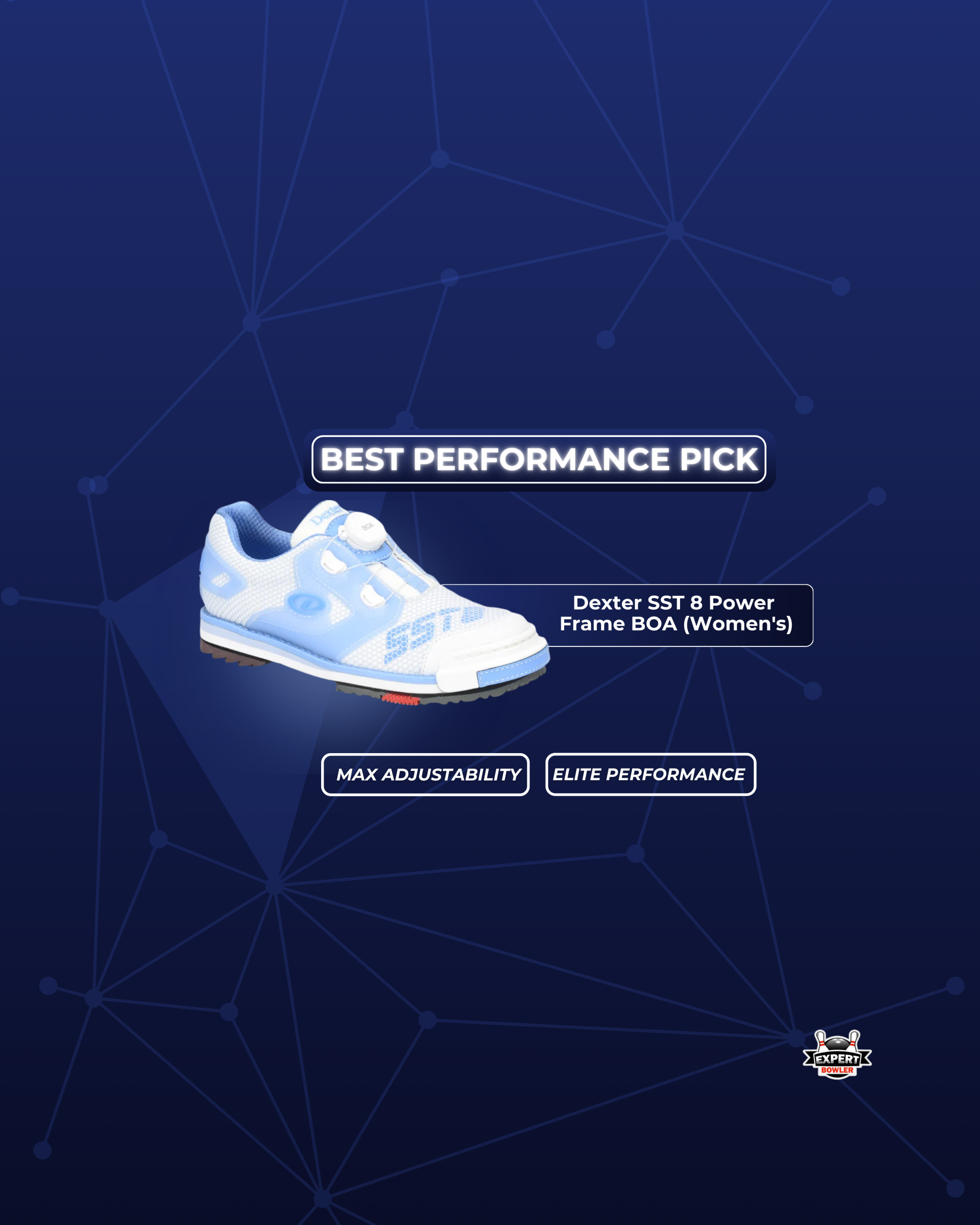 Women's performance shoe slide featuring the Dexter SST 8 Power Frame BOA (Women's).