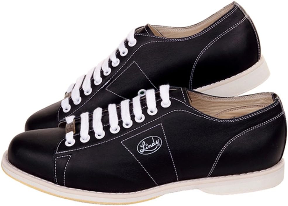 Linds Classic black leather bowling shoe representing the Linds brand